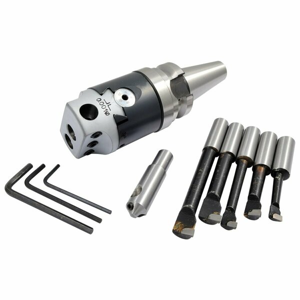 Hhip 2 in. Boring Head Kit With BT30 Shank, Boring Bars & Fly Cutter 1061-0096